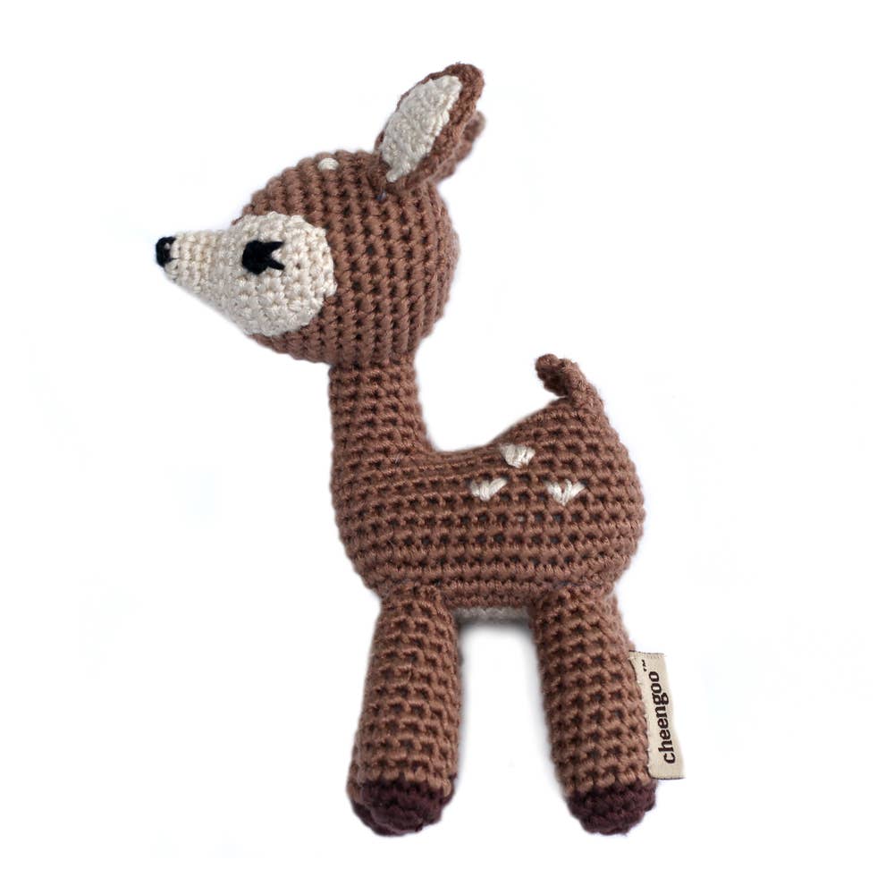 Cheengoo - Fawn Crocheted Rattle