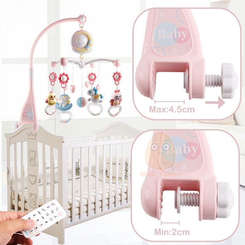 Newborn Crib Bed Bell Toddler Rattles Toy - Plumpoppies