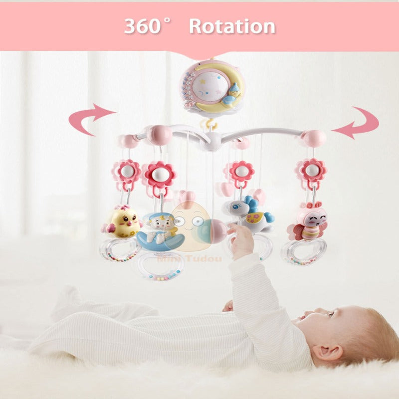 Newborn Crib Bed Bell Toddler Rattles Toy - Plumpoppies